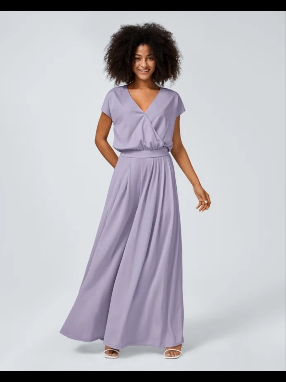 NWT. HALARA Lavender Wide-Leg Jumpsuit XLPetite